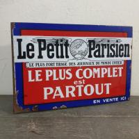 1 plaque emaillee le petit parisien 1