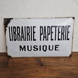 Plaque émaillée Librairie ...