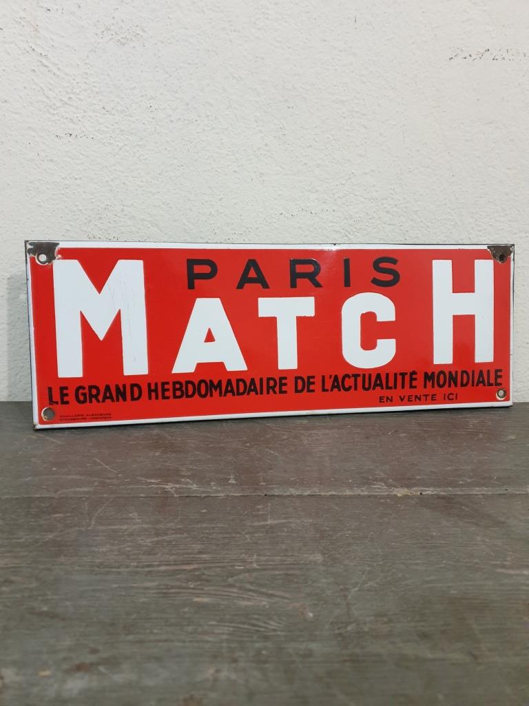 1 plaque emaillee paris match 2