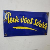 1 plaque emaillee pour vous servir 1