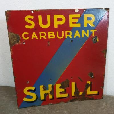 1 plaque emaillee shell