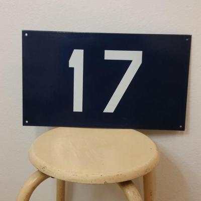 1 plaque emaillee sncf n 17