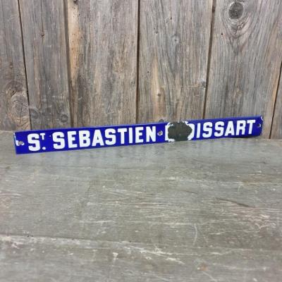 1 plaque emaillee station metro paris st sebastien