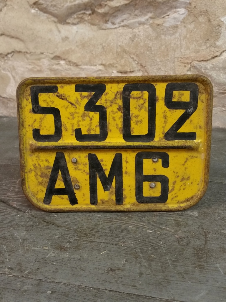 Ancienne plaque d
