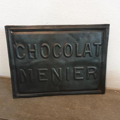 1 plaque publicitaire menier