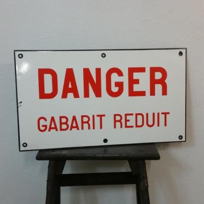 1 plaque sncf danger