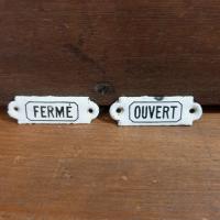 1 plaques ouvert ferme 3