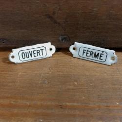 1 plaques ouvert ferme 4