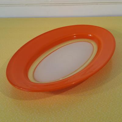 1 plat oval orange
