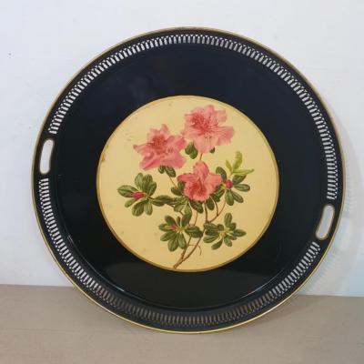 1 plateau rond laque