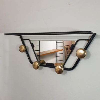 1 porte manteau metal noir
