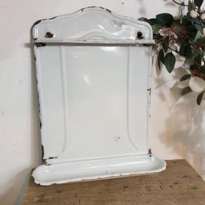 1 porte ustensiles de cuisine blanc emaille