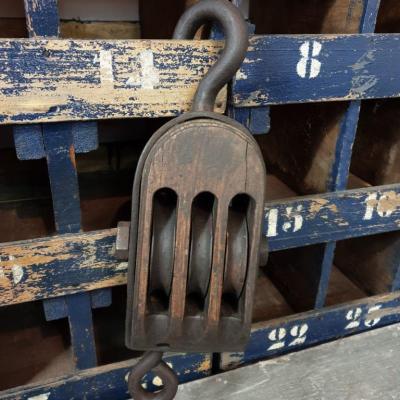 1 poulie de bateau 3 rea