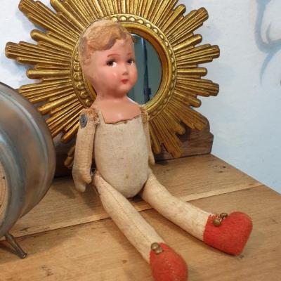 1 poupee ancienne de paille