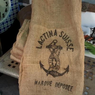 1 sac toile de jute lactina