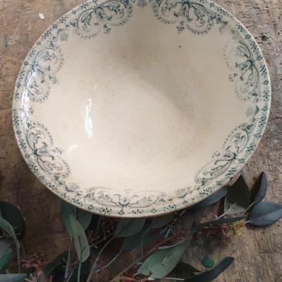 1 saladier faience ancienne