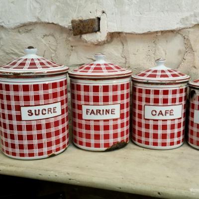 1 serie de pots emailles