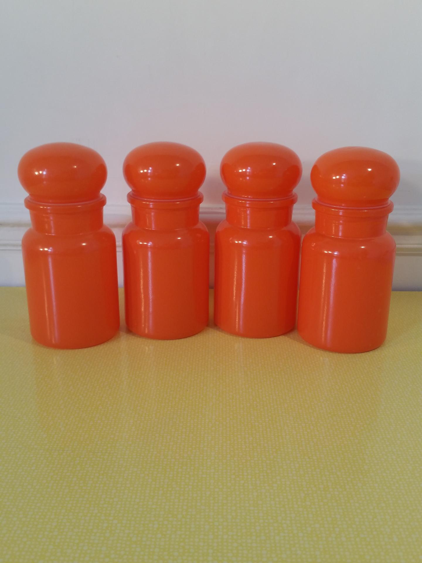 1 serie de pots orange