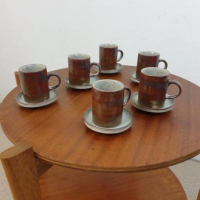 1 service a moka en gres emaille