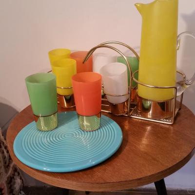 1 service a orangeade 8 verres