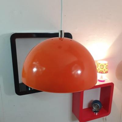 1 suspension cloche orange70 s
