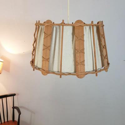 1 suspension scandinave bois et toile