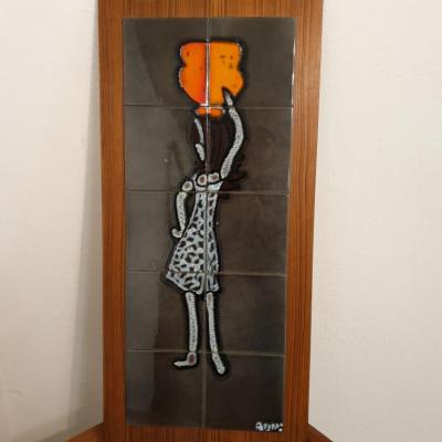 1 tableau ceramique signe
