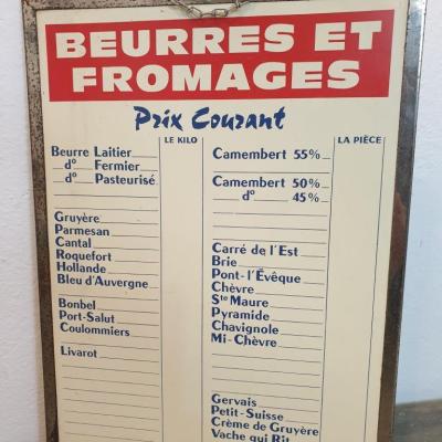 1 tableau de fromages beurres