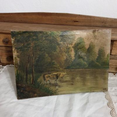 1 tableau vaches