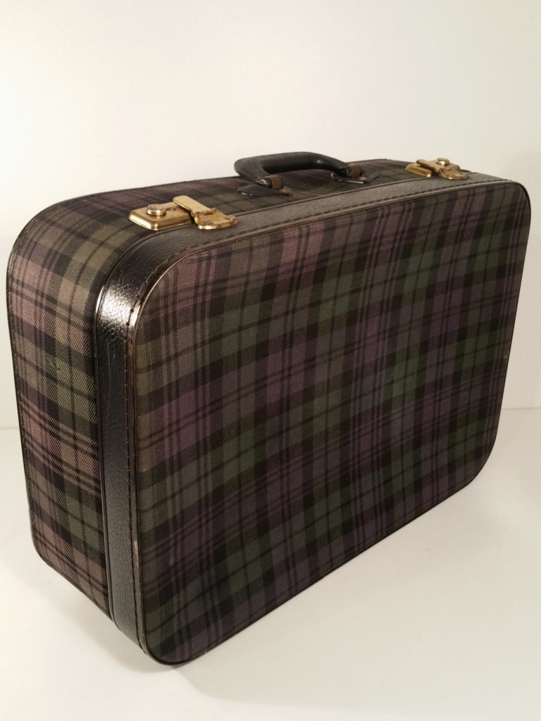 1 valise ecossaise violet