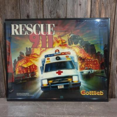 1 vitre de flipper rescue 911
