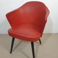 10 fauteuil thonet en cuir rouge