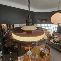 10 lustre plexi marron 70s