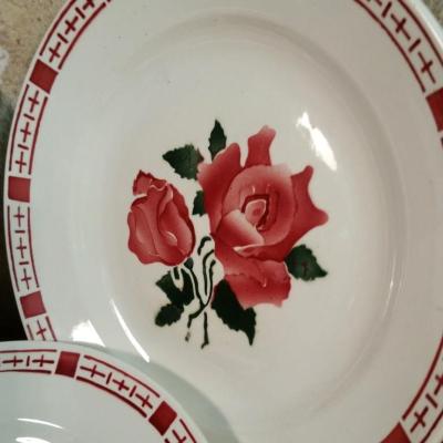2 6 assiettes plates saverne chocs