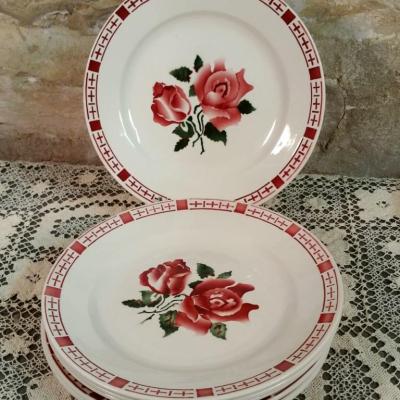 2 6 assiettes plates saverne