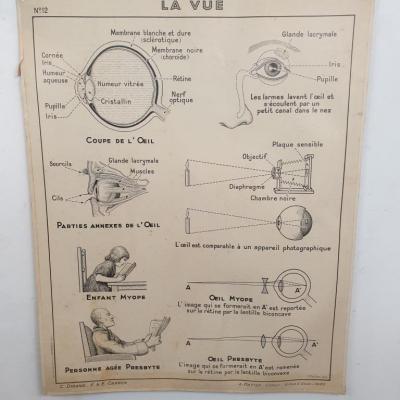 2 affiche carte scolaire a hatier la vue l ouie