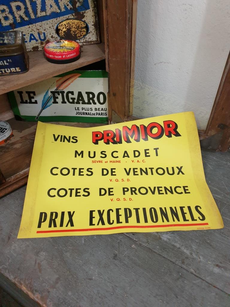 2 affiche publicite vins primior