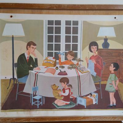 2 affiche un dimanche en famille animaux de la famille