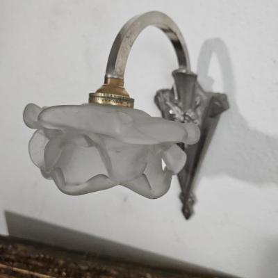 2 applique fleur art deco