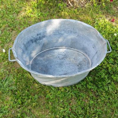 2 bassine en zinc