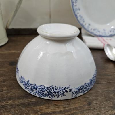 1 bol ancien frise bleu