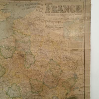 2 carte de france entoilee