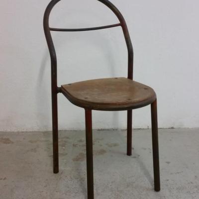 2 chaise enfant metal modele mobilor rene herbst