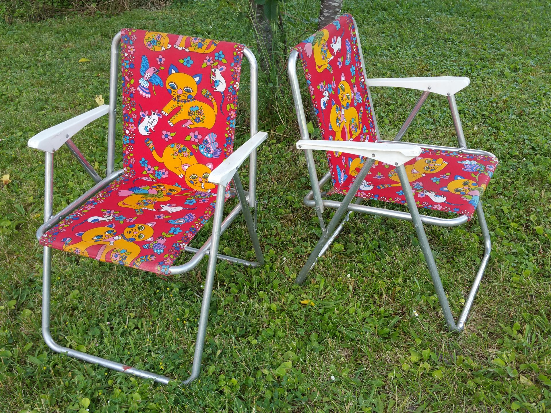 2 chaises enfant camping