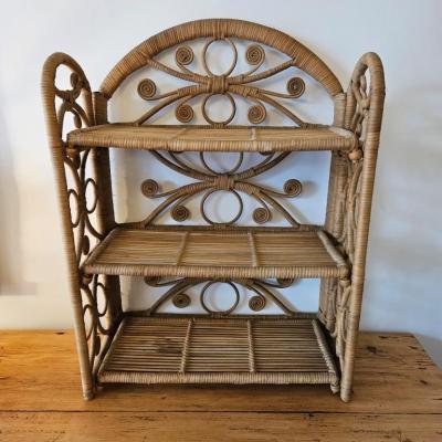 2 etagere rotin peacock