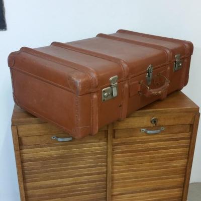 2 grande malle valise marron