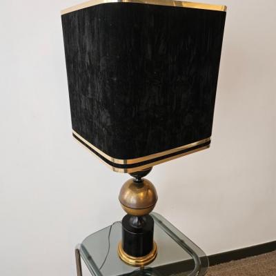 2 lampe 70 noire et doree