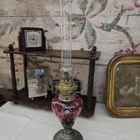2 lampe a petrole rose