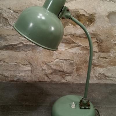 2 lampe de bureau verte