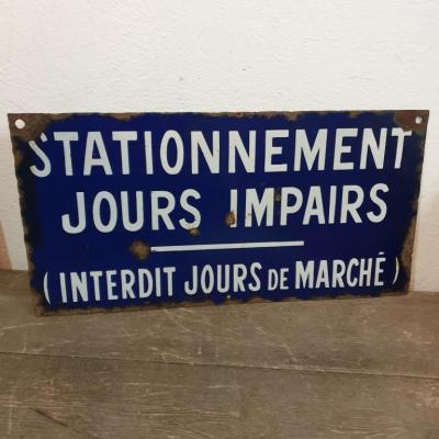2 laque emaillee stationnement jours impairs